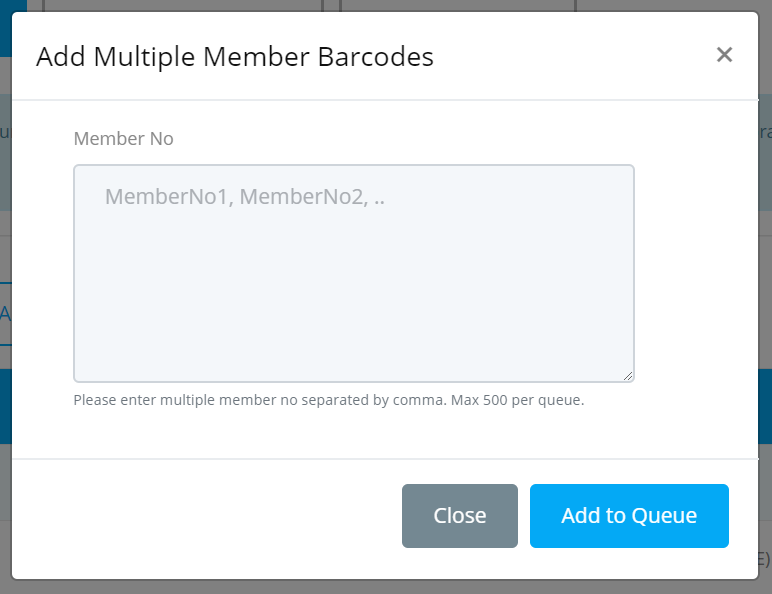 Barcode Labels add multiple members